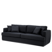 Black Sofa PNG Image High Quality