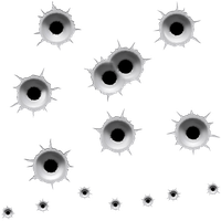 Bullet Holes HD PNG Download Free
