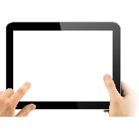 Tablet Transparent In Hands Png Image