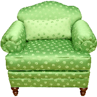 Green Armchair Png Image