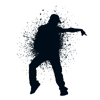 Silhouette Dance PNG Free Photo