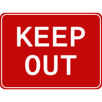 Keep Out Picture Free Clipart HD