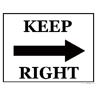 Keep Right Download HD PNG