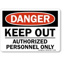 Keep Out Danger Download HQ PNG