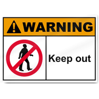 Keep Out Warning Free HQ Image