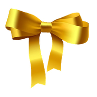 Golden Ribbon PNG File HD