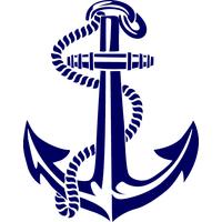 Painted Spear Anchor Boat Hand PNG File HD
