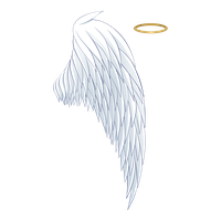 And Angel Wing Aureola White Wings Halo