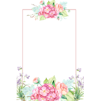 Beautiful Borders Flower Free Download PNG HQ