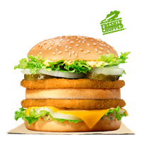 King Whopper Hamburger Big Fries Cheeseburger French