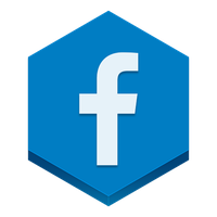 Blue Facebook Symbol Angle Area PNG File HD