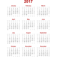 2017 Calendar Png 3