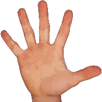 Five Fingers Png Image