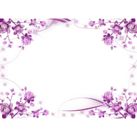 And Picture Flower Purple Frames Borders Border