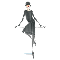 Fashion Illustration Drawing Design Chanel Women