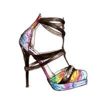 Fashion Shoes Illustration Watercolor Shoe Clothing Chanel