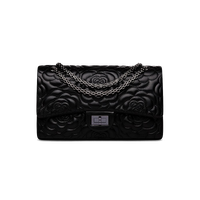 Shoulder Leather Bag Messenger Handbag Black Chanel