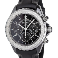 Chronograph Watch Diamond J12 Chanel PNG Download Free