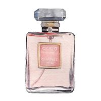 Mademoiselle No. Perfume Watercolor Coco Painting Chanel