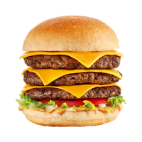 King Sandwich Hamburger Food Cheeseburger Veggie Fast
