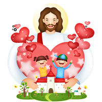 Of Illustration Jesus Protection Child Christianity
