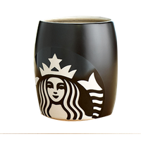 Coffee Cup Tea Mug Black Starbucks