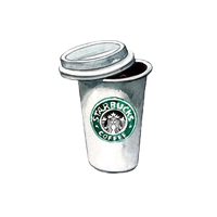 Coffee Cappuccino Stamped Tea Mug Starbucks Drawing