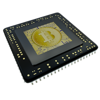 Mining Application-Specific Microcontroller Bitcoin Cryptocurrency Circuit Integrated
