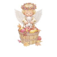 Cute Angel Illustration Babes Kitten Holly With