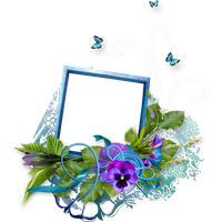 Simple Frame Flower HQ Image Free PNG