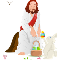 And Of Eggs Illustration Jesus Resurrection Easter