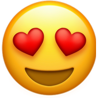 Emoticon Heart Smiley Upscale Whatsapp Emoji