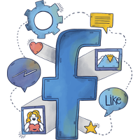 Network Media Linkedin Blog Vector Facebook Social