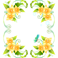 Frame Flower Embroidery HD Image Free PNG