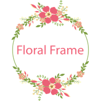 Vector Frame Flower PNG Free Photo