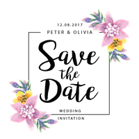 Flowers Wedding Date The Save Border