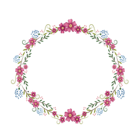 Frame Flowers Round Free Clipart HD