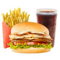 King Whopper Sandwich Mcdonald'S Fries Cheeseburger French