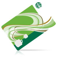 Coffee Gift Greeting Vouchers Note Starbucks Cards