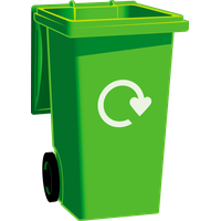 Bin Recycling Baskets Paper Green Rubbish Recycle