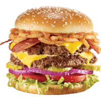 King Hamburger Food Bacon Fries Cheeseburger French
