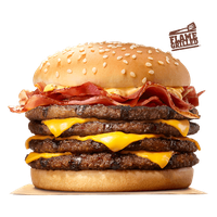 King Whopper Hamburger Bacon Cheeseburger Big