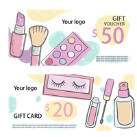 Discount Cosmetics Card Hand-Painted Download HD PNG