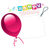 Pink Wish Sticker Balloon Birthday With Transparent