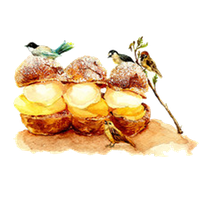 Profiterole Picture Food Dessert Twitter Material Ice