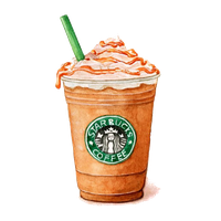 Watercolor Painting Starbucks Ice Cream Download Free Image