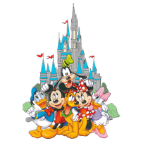 Mickey Mountain Splash Minnie Pluto Donald Goofy