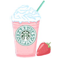 Smoothie Strawberry Coffee Milkshake PNG File HD