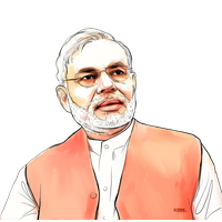 Prime Caricature Government Of India Narendra Minister