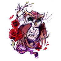 Flash Owl Artist Rose Tattoo Free Transparent Image HQ